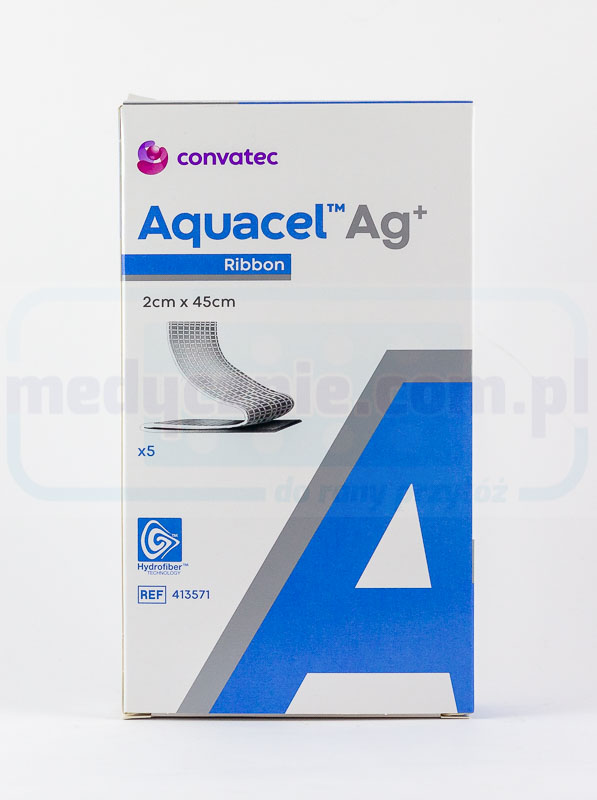 Aquacel Ag Plus 2*45cm Bandage mit Silber 1pc
