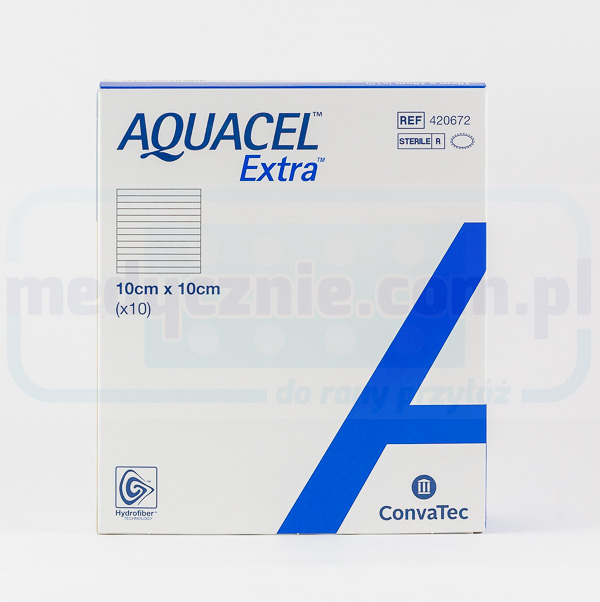 Aquacel Extra 10*10cm Hydrofaser-Verband 1Stk