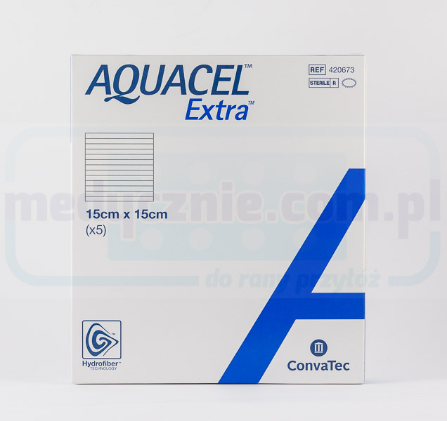 Aquacel Extra 15*15cm Hydrofaser-Verband 1St.