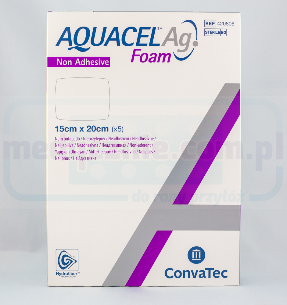 Aquacel Foam Ag Nicht klebend 15*20cm mehrschichtiger Scha...