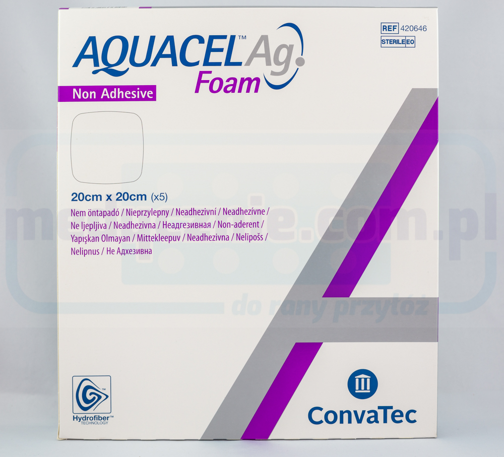 Aquacel Foam Ag Nicht klebend 20*20cm mehrschichtiger Scha...