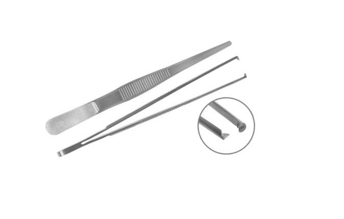 Chirurgische Metallpinzette 10cm