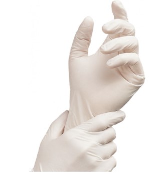 Chirurgische Handschuhe, steril, puderfreies Latex 6.5 1 Paar