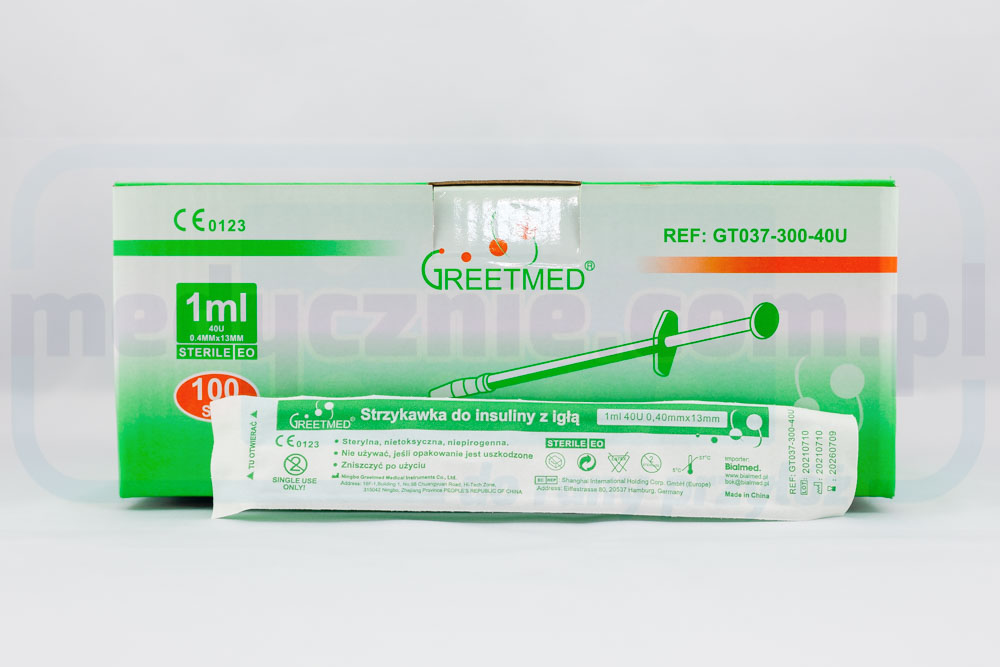 Sterile Spritzen h.u. 100pcs 1ml 0.40* 13 U40 Insulinsprit...