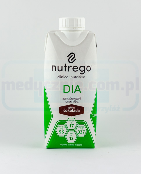 Nutrego DIA 330 ml Diät für Diabetiker Schokolade