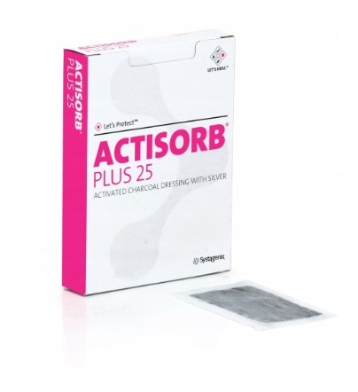 Actisorb Plus 19* 10,5 cm 1St. für infizierte Wunden