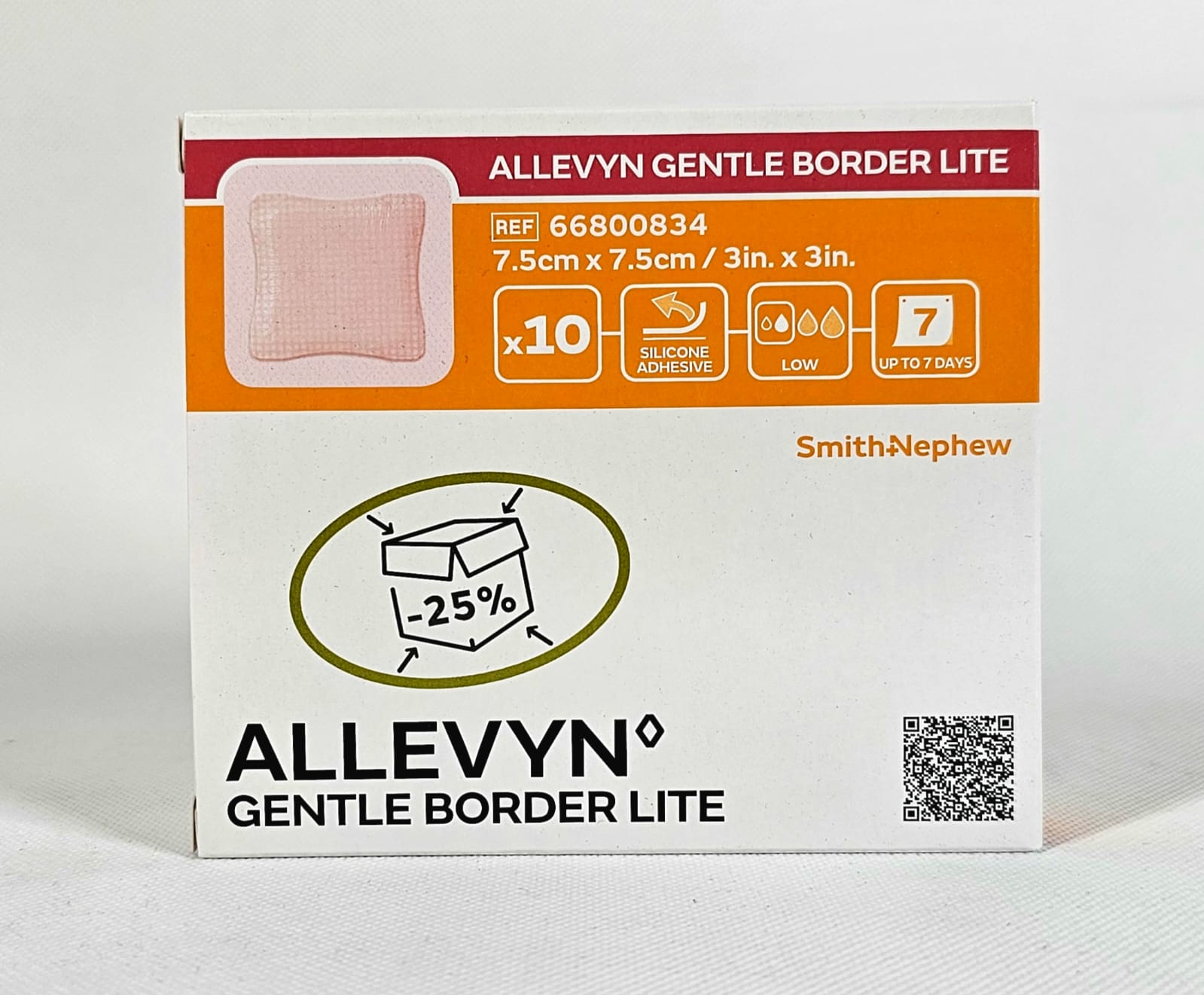 Allevyn Sanfte Bordüre Lite 7,5* 7,5cm 1St.