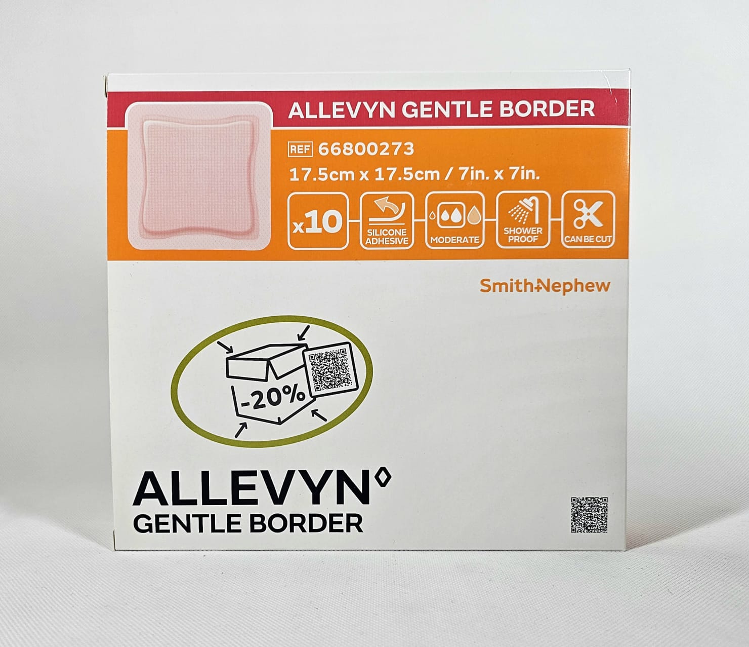 Allevyn Sanfte Bordüre 17.5* 17.5cm 1Stk