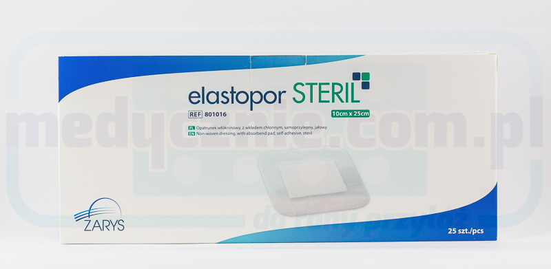 ELASTOPOR Steril 10* 25cm 25 Stück Verband mit Saugeinlage