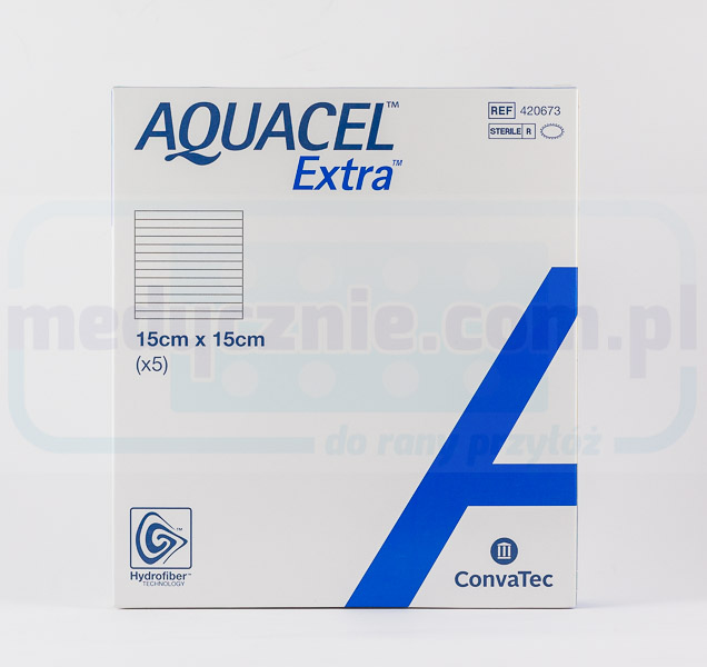 Aquacel Extra 15*15cm Hydrofaser-Verband 1Stk.