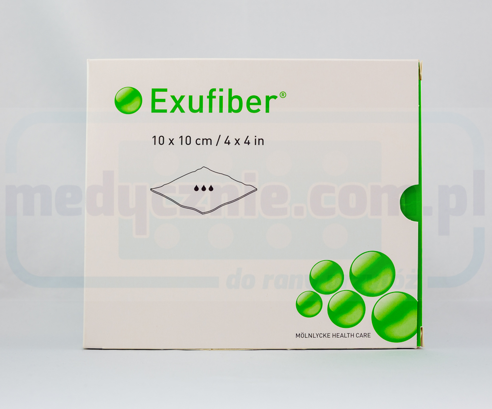 Exufiber 10cm* 10cm gelierender Faserverband 1Stk