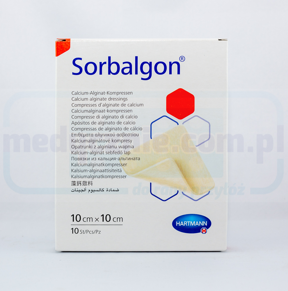 Sorbalgon 10*10cm Algin Verband 1Stk