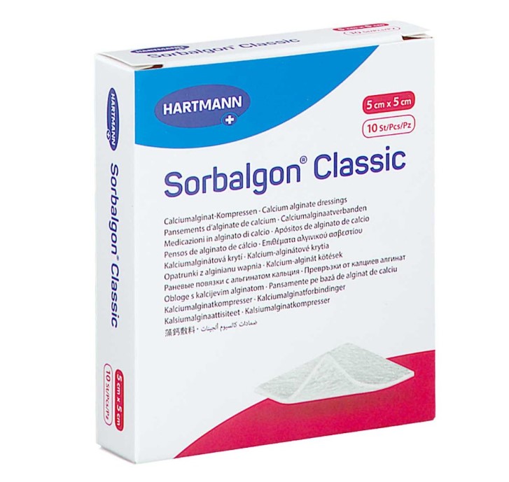 Sorbalgon 5*5cm Algin Verband 1Stk