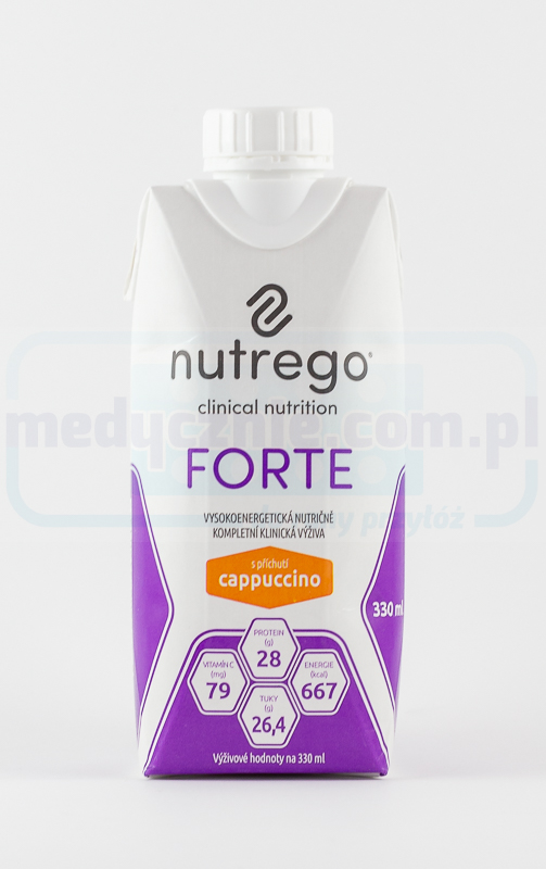 Nutrego Forte 330 ml Cappuccino kalorienreiche, proteinreiche Diät