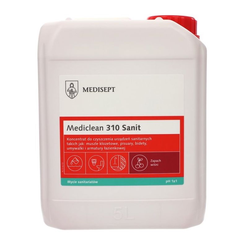 Mediclean 310 5L Sanit Kirsche für die Reinigung aller sanitären Oberflächen