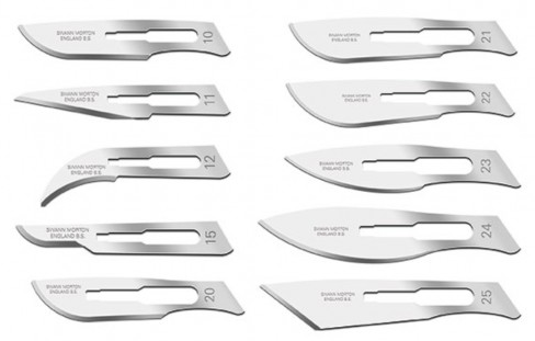 Swann- Morton 10 100Stk Skalpellklingen