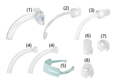 Tracheostomiekanüle KAN 8.0 ohne Manschette 47-8000