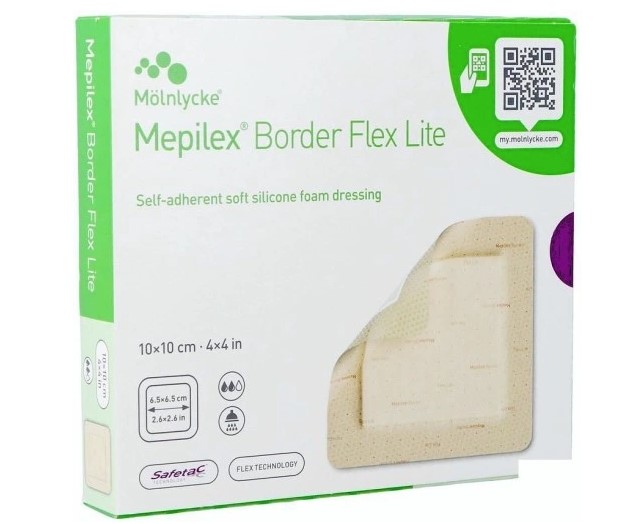 Mepilex Border Flex Lite 10cm* 10cm 1St.