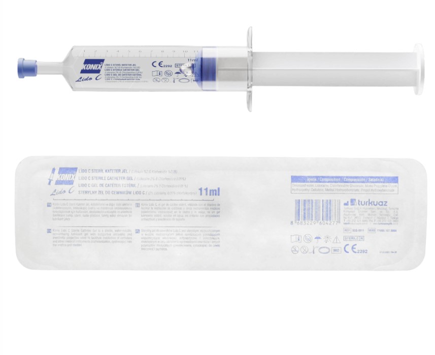 Katheterisierungsgel 11ml mit Lidocain KONIX 1St.