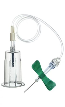 Sicherheitsschmetterlingsnadel 21G 0.8* 19mm mit Röhre 7.5 19cm 35Stk Vacuette Greiner REF 450085v1