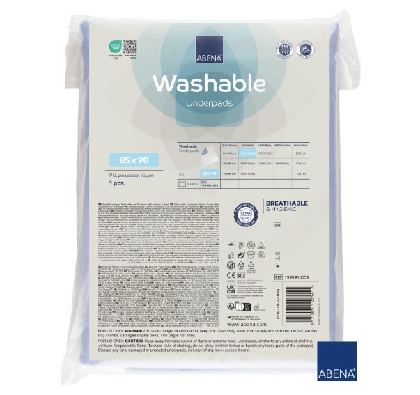 Wiederverwendbare Schutzunterlage 85x90cm 1Stück ABENA