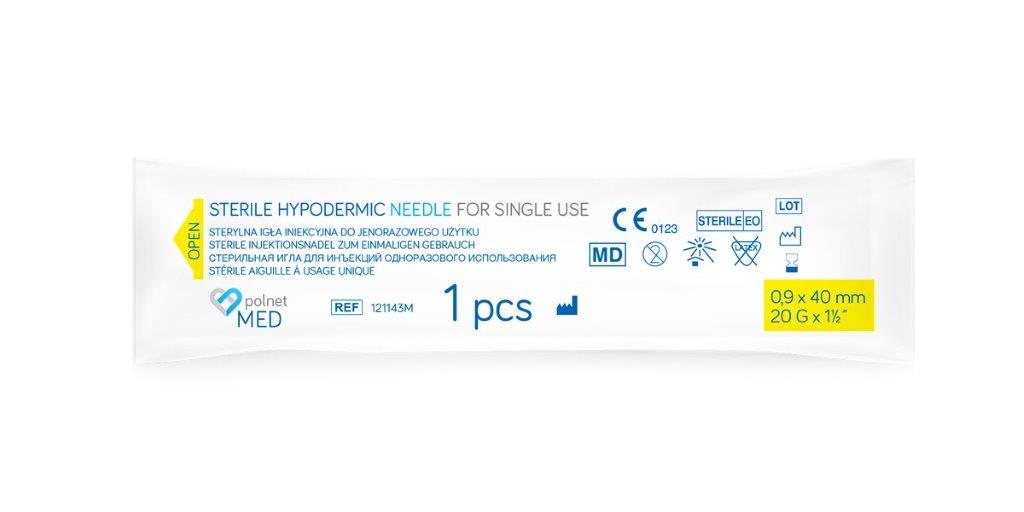 Nadeln j.u. POLnet-MED 0.9 x 40mm 100Stk – Bild 2