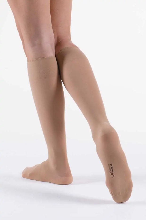 Kniestrümpfe Venoflex Secret cl.2 Größe 3 golden beige