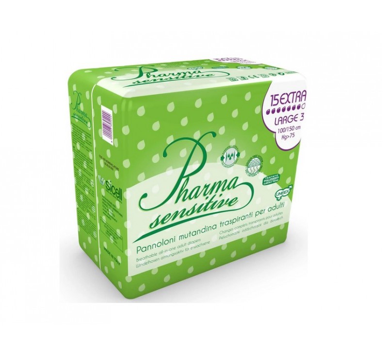 PHARMA SENSITIVE Large Extra 15 Stk. Windeln – Bild 2