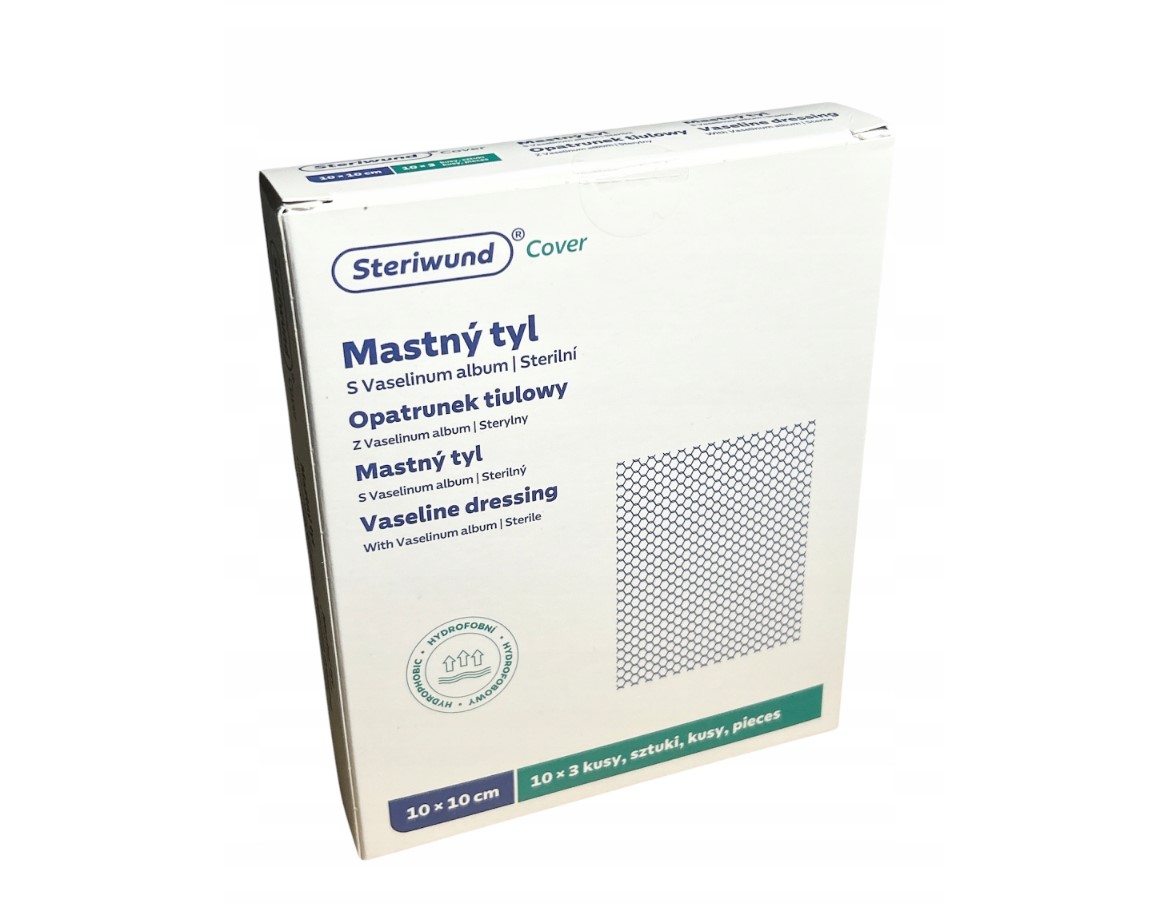 Mastny tyl 10* 10cm 1St. Vaselineverband