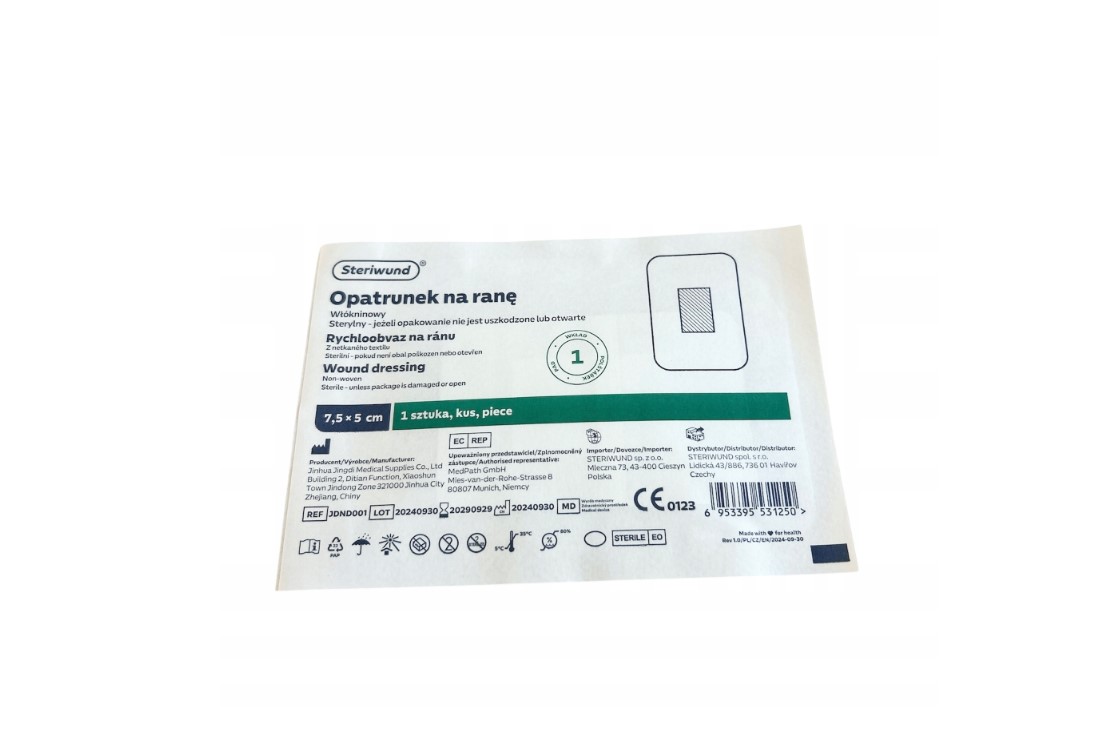 Verband mit STERIWUND Saugeinlage 7,5cm x 5cm 50 Stück – Bild 2