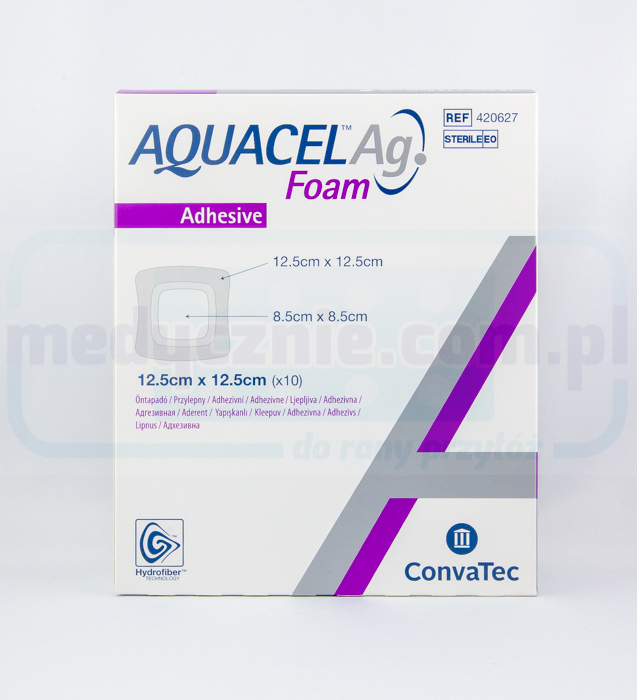 Aquacel Foam Ag Adhesive 20*16.9cm mehrschichtiger Schaumstoffverband 1Stk. – Bild 2