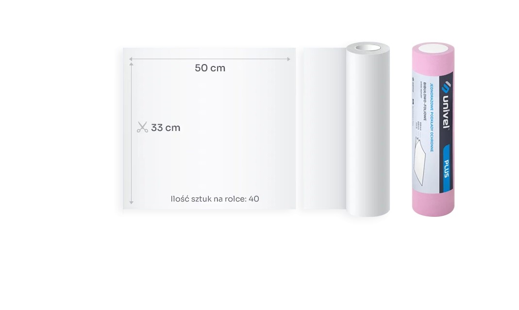 Stomaeinlage/-kittel in Rolle 33x50cm/40Stk. rosa Univel Plus – Bild 2