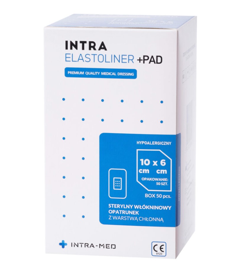 Verband mit Saugeinlage ELASTOLINER+PAD 6cm x 10cm 50Stk