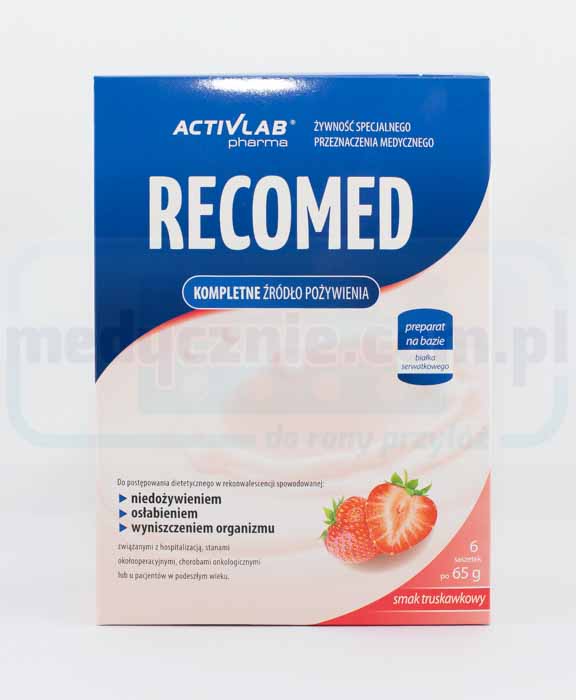 RecoMed Ernährungscocktail 6x65g Erdbeere