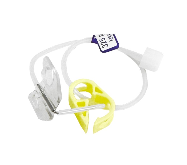 SURECAN Braun Portnadel 0.9x20mm 20G REF 04448340 Huber Typ mit Flügeln und Schlauch