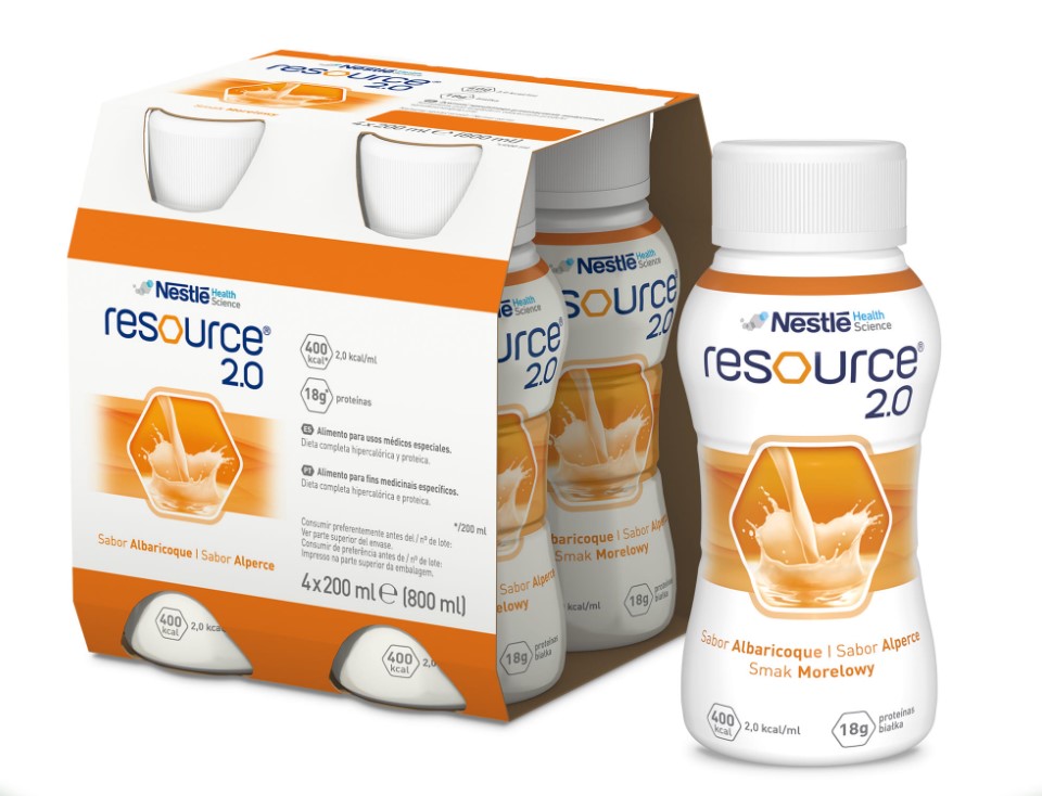 Ressource 2.0 4x200ml Aprikosengeschmack