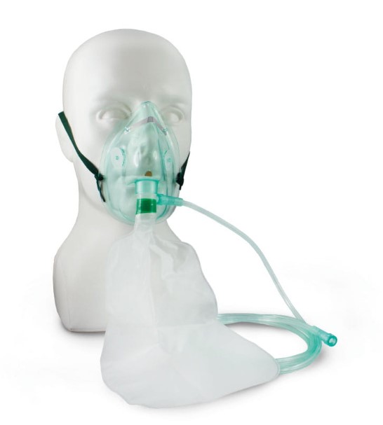 Sauerstoffmaske mit Beutel und Schlauch M für Kinder – Bild 2