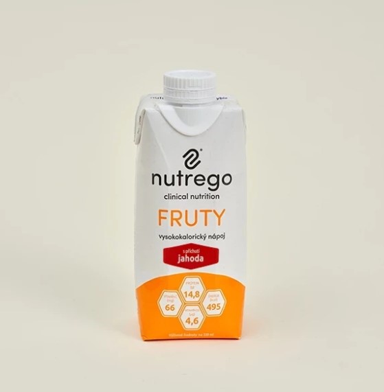 Nutrego Fruty 330 ml Erdbeere Nahrungsergänzungsmittel