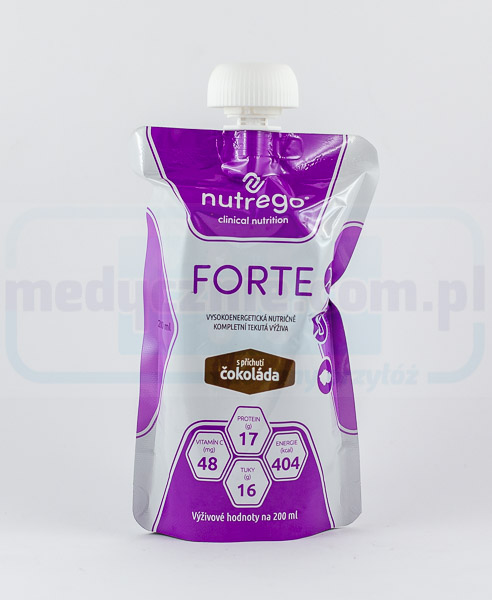 Nutrego Forte 12x200 ml Schokolade Hochkalorische, proteinreiche Ernährung