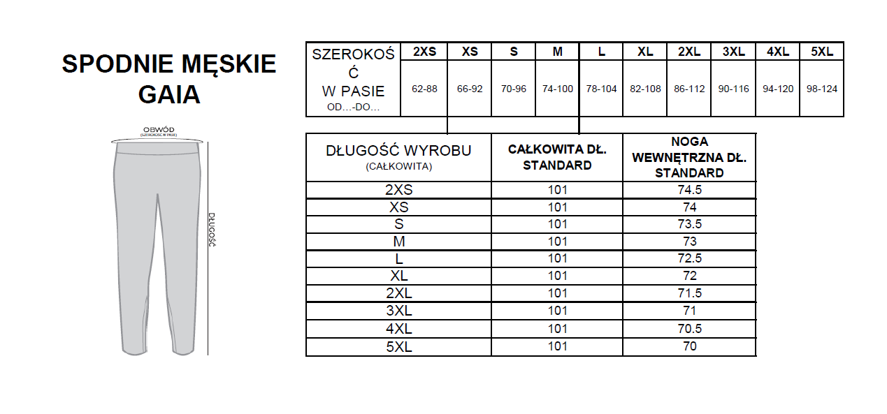 GAIA Medizinisches Set für Männer schwarz 4XL – Bild 3