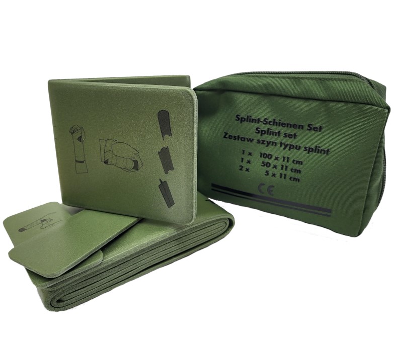 Schienensatz mit 4 Stück in grünem Etui