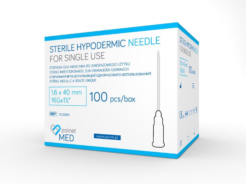 Nadeln j.u. POLnet-MED 1.6 x 40mm 100Stk
