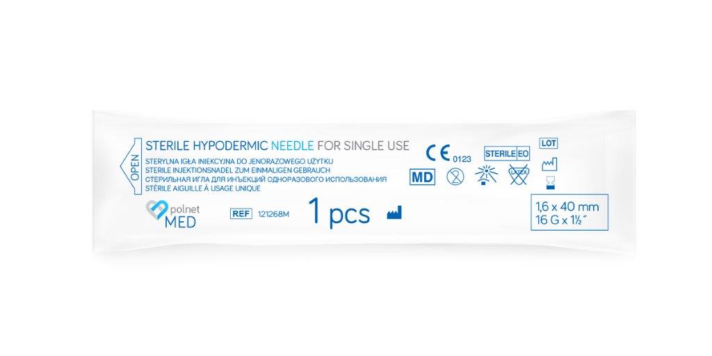 Nadeln j.u. POLnet-MED 1.6 x 40mm 100Stk – Bild 2