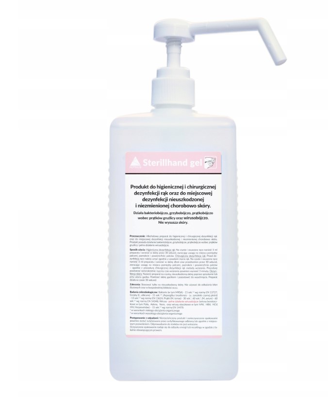 Sterillhand Gel 1L mit Pumpe für die chirurgische und hygienische Händedesinfektion