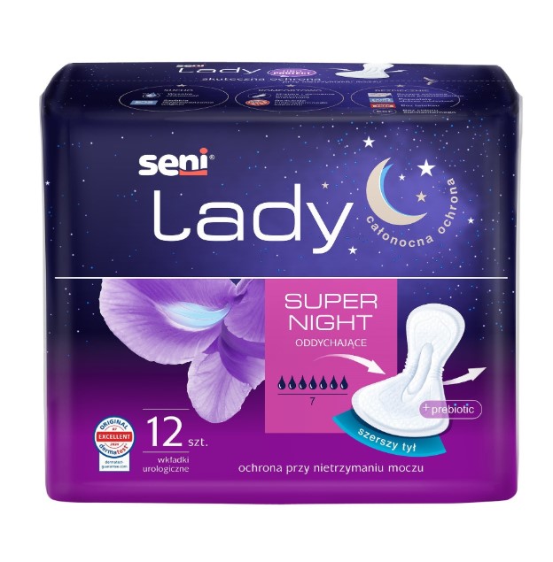 Seni Lady Super Night 12pc urologische Einlagen