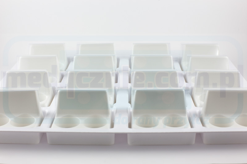 Medizinische Glasschale für 32 Gläser (16x2) – Bild 2