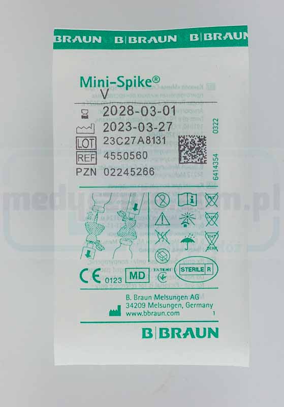 Braun MINI-SPIKE V Medikamentenentnahme- und Injektionsgerät – Bild 2