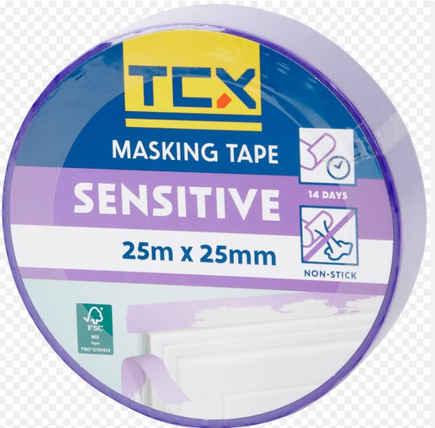 Selbstklebendes Papierband 2.5cm*25m lila – Bild 2