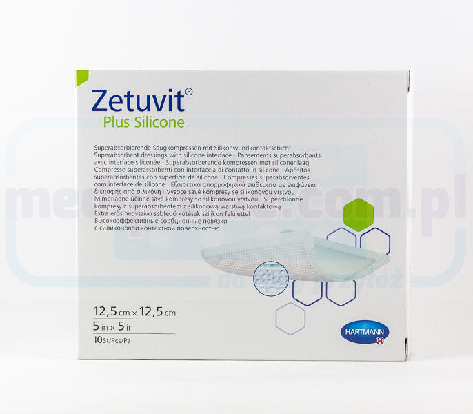 Zetuvit Plus Silikon 12,5*12,5cm 1Stk.