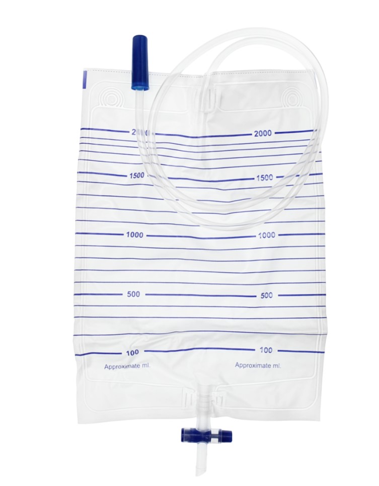 24-Stunden-Urinsammelbeutel mit T-Ventil 2L 1St. – Bild 2